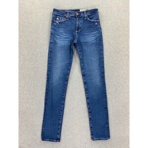 AG Adriano Goldschmied Womens 27R Blue The Prima Jeans Cigarette Leg Stretch